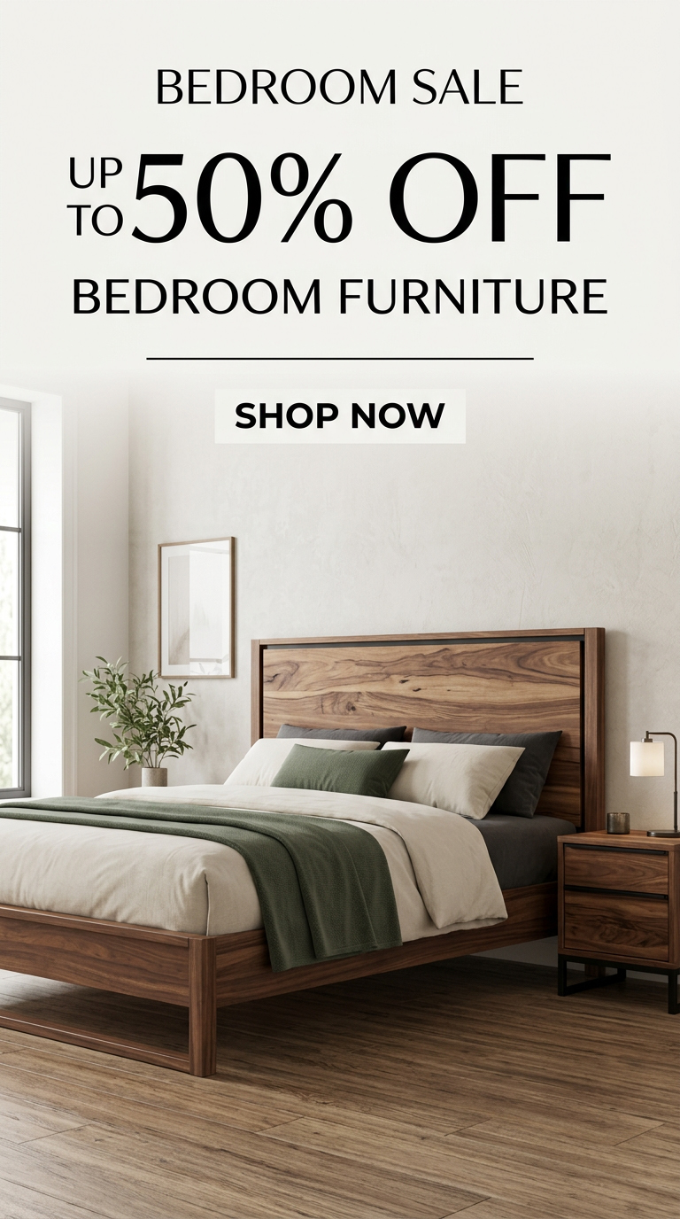 Up to 50% Off Bedroom Furniture