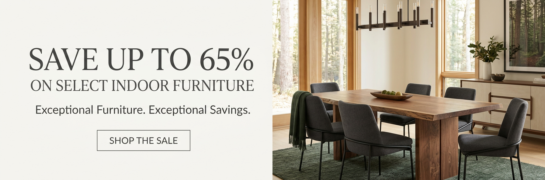 Fall Sale - Up to 65% Off Select Indoor Furniture