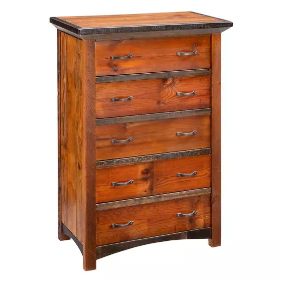 MOSSY OAK NATCHEZ TRACE RECLAIMED 5 DRAWER CHEST