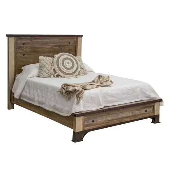 ANTIQUE BARNWOOD BED