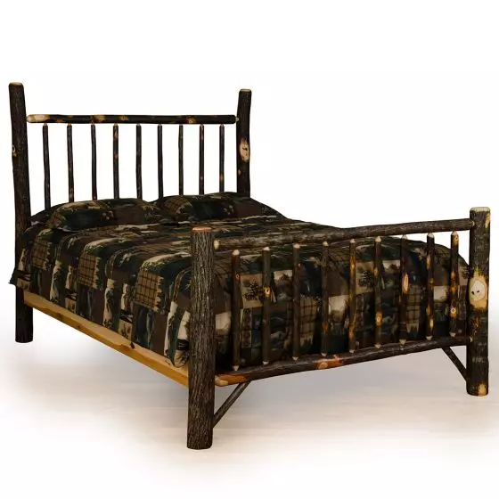 SARANAC HICKORY MISSION LOG BED