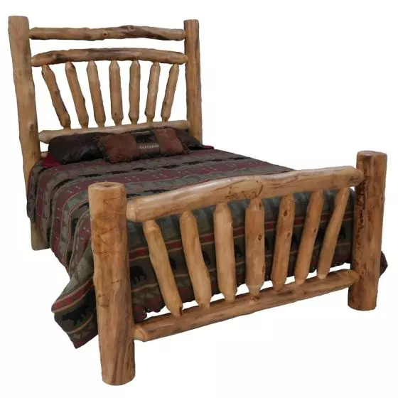 BEARTOOTH ASPEN SUNRISE ACCENT TRADITIONAL LOG BEDS