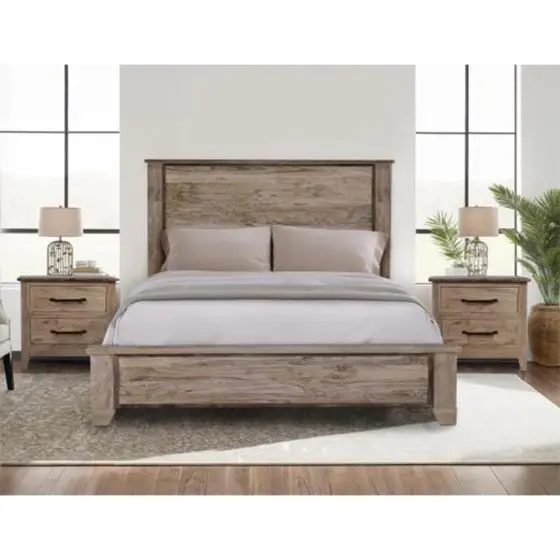 WHITE TEAK BED
