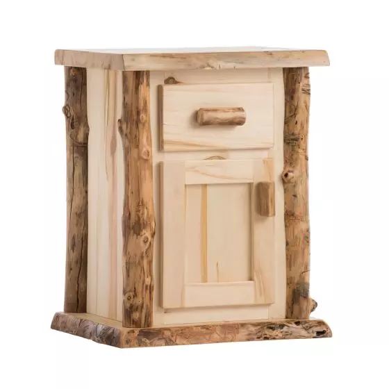 BOULDER MOUNTAIN ASPEN ENCLOSED NIGHTSTAND