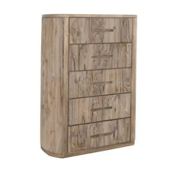 WHITE BALAM 5 DRAWER CHEST