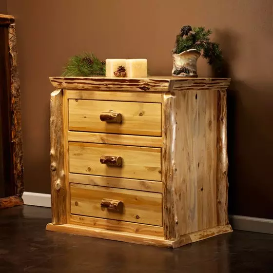 CEDAR LAKE LODGE 3 DRAWER LOG CHEST