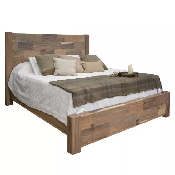 MODERN PAROTA NATURAL WOOD BED
