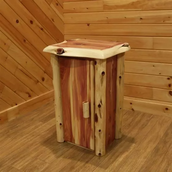 RUST VALLEY RED CEDAR 1 DOOR NIGHTSTAND