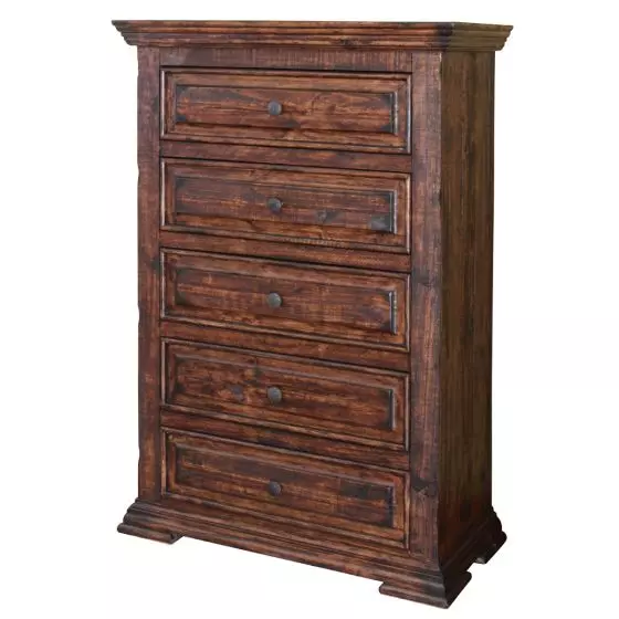TERRA 5 DRAWER BARNWOOD CHEST