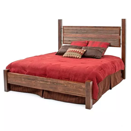 COPPER CANYON BARN WOOD PANEL BED