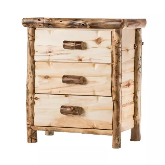 YELLOWSTONE ASPEN 3 DRAWER LOG CHEST
