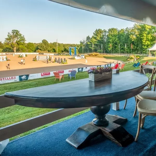 Equestrian Moon Table Half Moon Table
