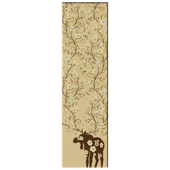 Moose Blossom Natural Runner Rug