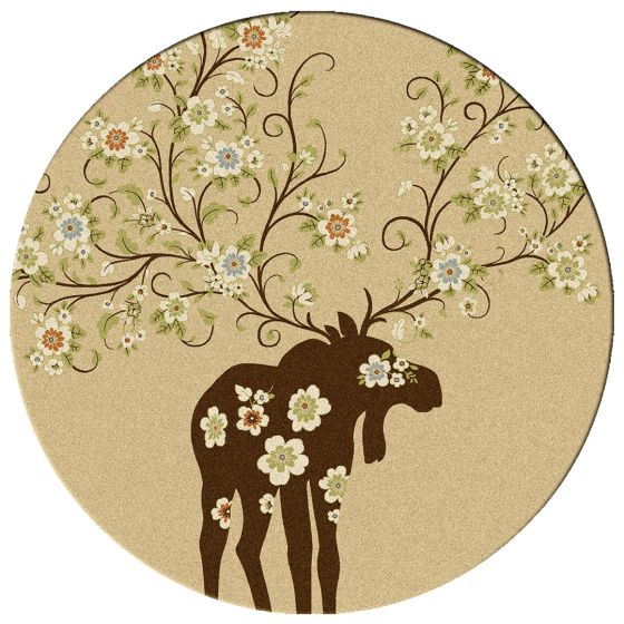Moose Blossom Natural Area Rug