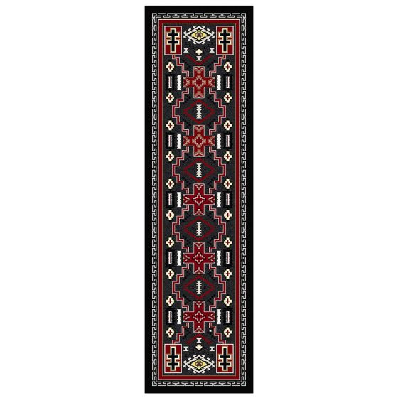 Double Cross Rug - Gray