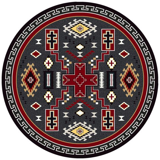 Double Cross Rug - Gray
