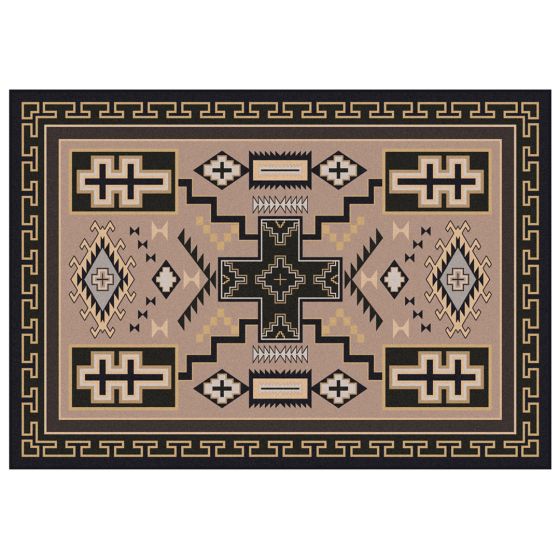 Double Cross Rug - Sandman