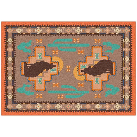 Howl at the Moon Rug - Desert Rose