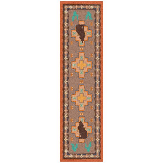 Howl at the Moon Rug - Desert Rose