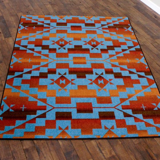 Sacred Trail Rug - Red Burst