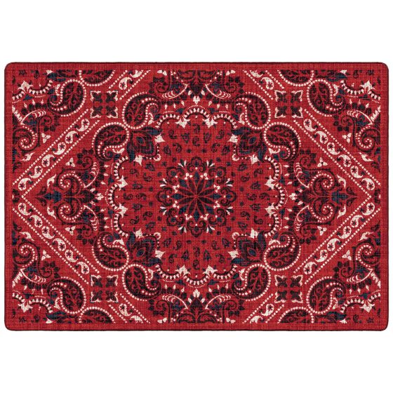 Kerchief Entry Rug - Rodeo Red