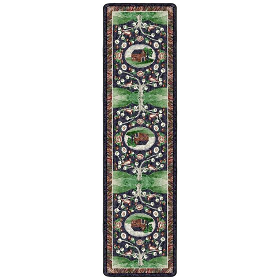 Home Sewn Runner Rug - Midnight