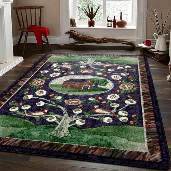 Home Sewn Rug - Midnight