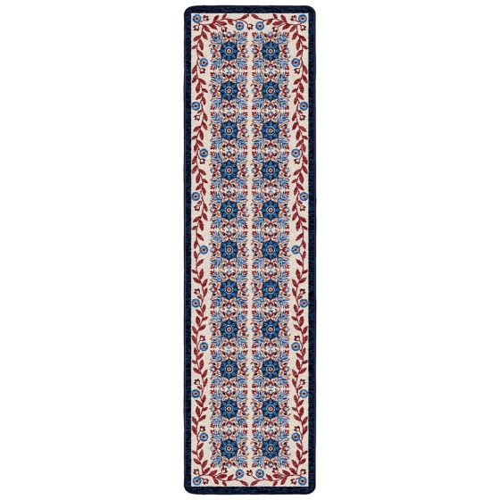 United Quilt Runner Rug - Antique Red, White & Blue