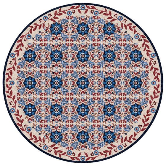 United Quilt Area Rug - Antique Red, White & Blue