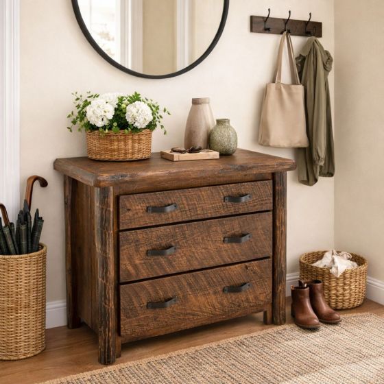 OLDE TOWNE 3 DRAWER LOG CHEST