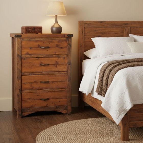 SAWMILL ROUGH SAWN 4 DRAWER CHEST