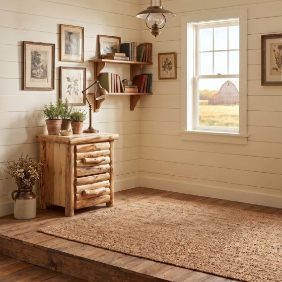 Rustic File Cabinet: Some lifestyle images are created with AI for visualization purposes. Crafted from natural solid wood, each piece is unique and will vary.