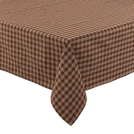 Rustic Wine Plaid Tablecloths