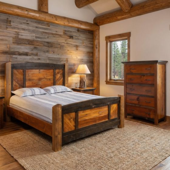 Rustic Chest: Some lifestyle images are created with AI for visualization purposes. Crafted from natural solid wood, each piece is unique and will vary.