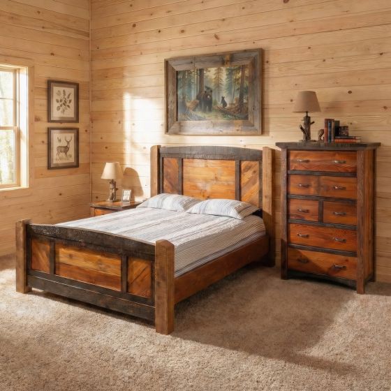 Rustic Chest: Some lifestyle images are created with AI for visualization purposes. Crafted from natural solid wood, each piece is unique and will vary.