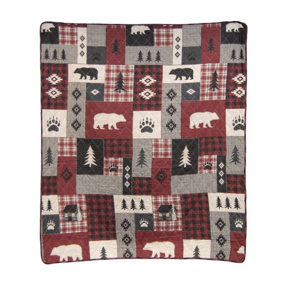Bear Peak Microfiber Throw Blanket