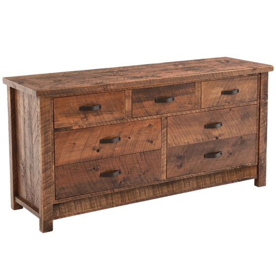 Walnut Falls 7 Drawer Dresser- No Motif