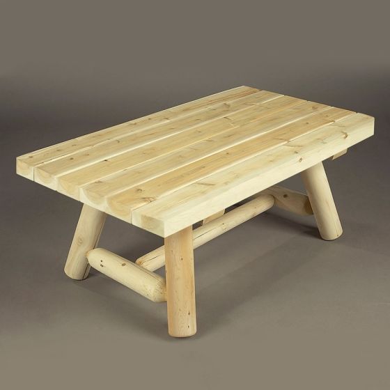 Rectangle Log Coffee Table