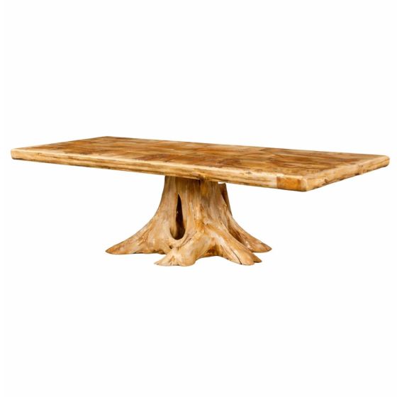 Cedar Stump Base Log Dining Table 95210