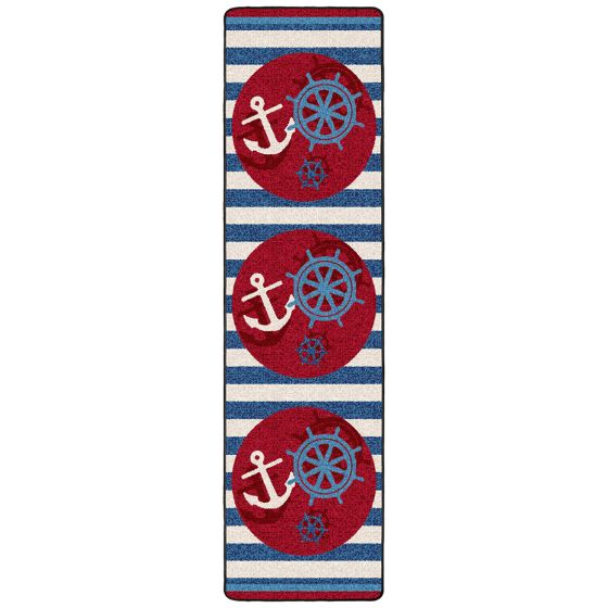 Ahoy There Rug - Nautical
