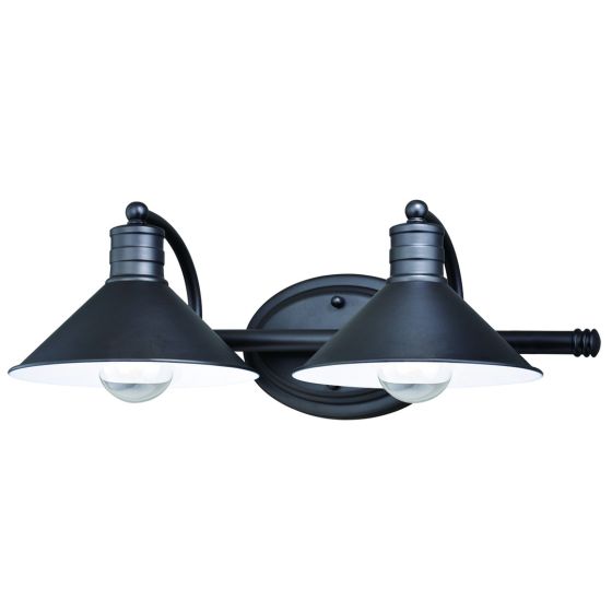 Akron 2-Light Oil Rubbed Bronze Vanity Light