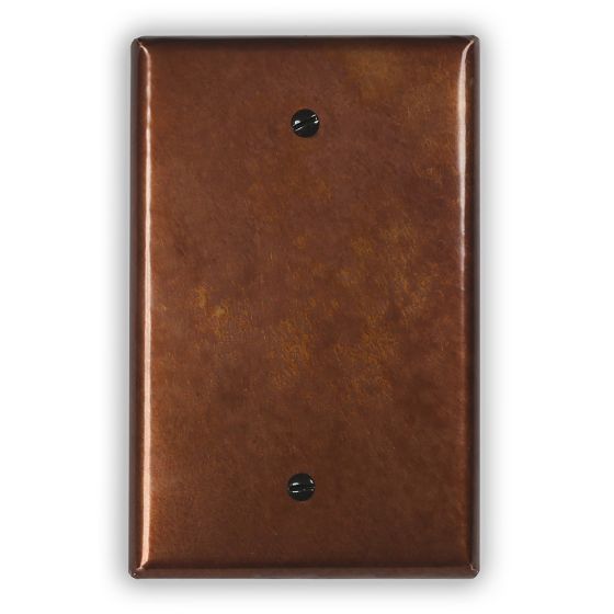 Antique 1 Blank Copper Switch Plate