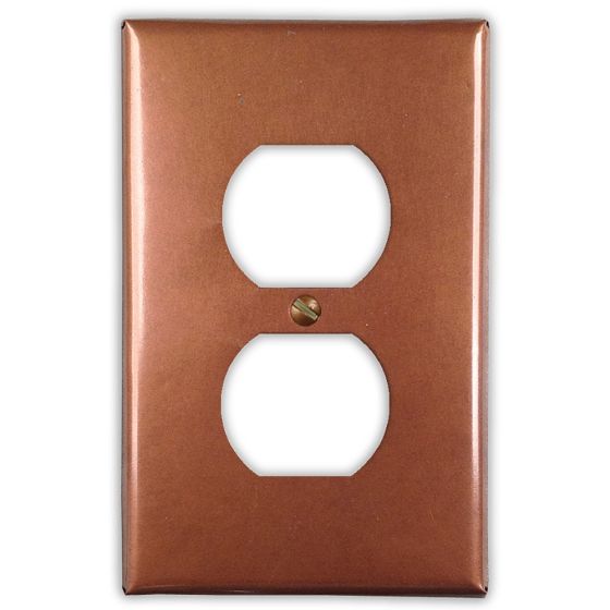 Antique 1 Outlet Copper Switch Plate