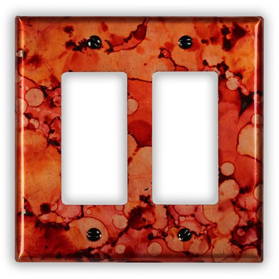 Autumn 2 Rocker/GFI Copper Switch Plate