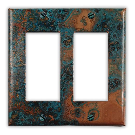 Azul 2 Rocker/GFI Copper Switch Plate