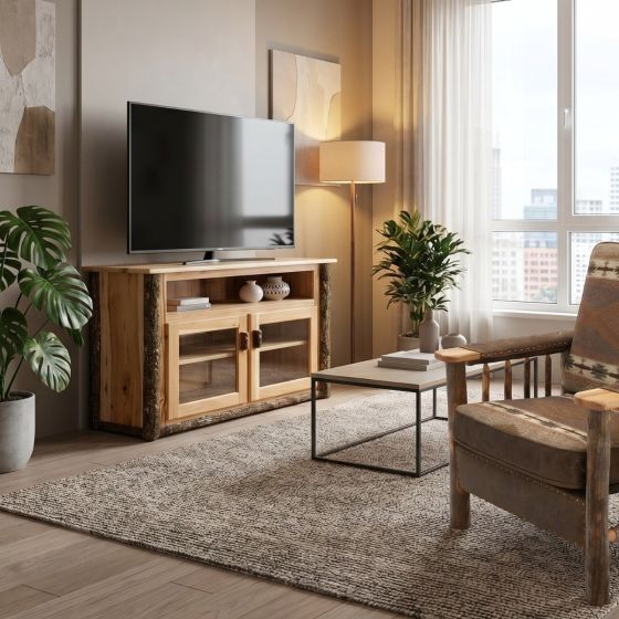 Hickory Chair: Some lifestyle images are created with AI for visualization purposes. Crafted from natural solid wood, each piece is unique and will vary.
