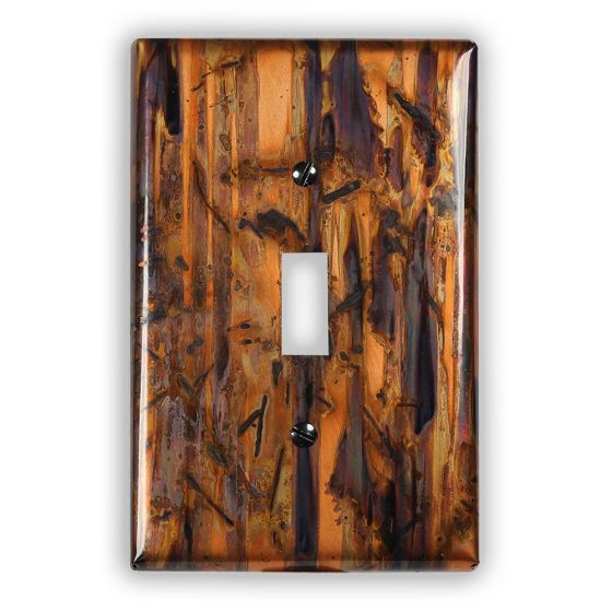 Bamboo Forest 1 Toggle Copper Switch Plate