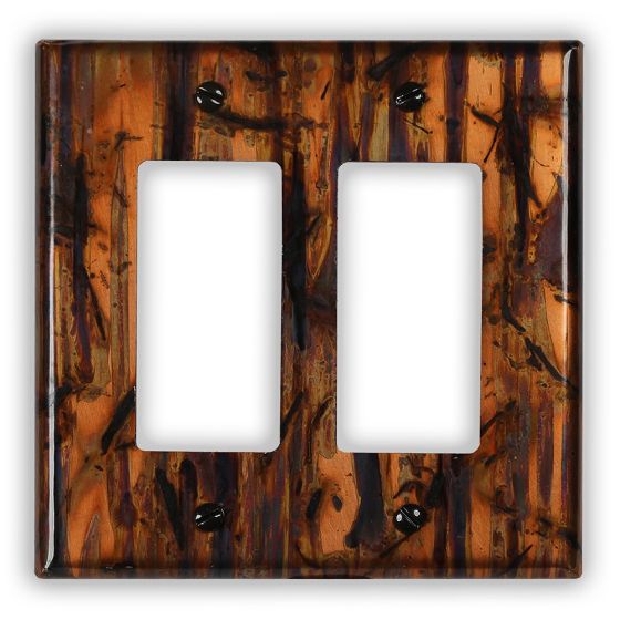 Bamboo Forest 2 Rocker/GFI Copper Switch Plate