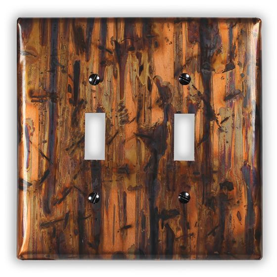 Bamboo Forest 2 Toggle Copper Switch Plate