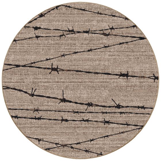 Barbed Wire Rug - Natural